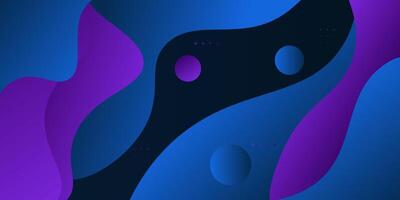 Modern abstract purple and blue gradient wave liquid geometric background with liquid style gradient color. Suitable for banner, flyer, etc. Eps10 vector