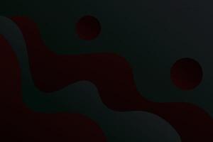 Abstract wave dark green and red gradient 3D background. Simple and elegant wave pattern concept. Eps10 vector