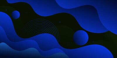Abstract dark blue wave pattern. Abstract 3D background with simple geometric shape elements. vector