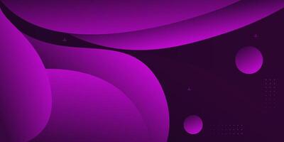 Abstract dark purple geometric wave 3D background. Wave color background with circle pattern design. Fluid shape composition. eps10 vector