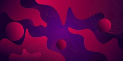 Modern abstract colorful purple and pink gradient wave liquid geometric background with liquid style gradient color. Eps10 vector