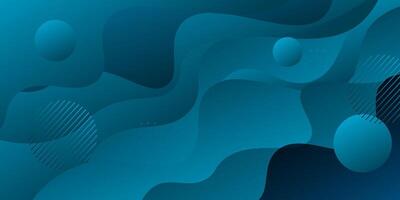 Abstract dark blue gradient illustration background with simple liquid and wave pattern concept. Cool design. Eps10 vector