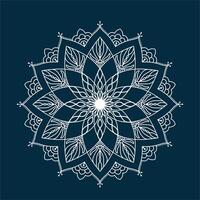 Outlined mandala background vector