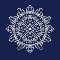 Circular pattern in form of decorative mandala design vector