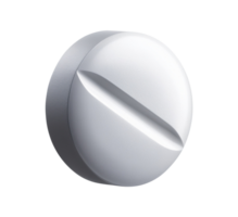 A white pill on a transparent background png
