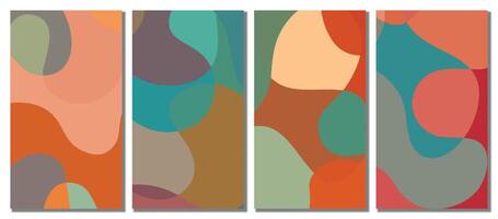Abstract simple wavy set background. vector