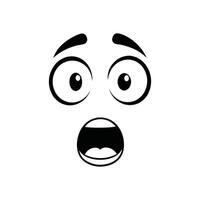 Cartoon Emoji Faces with Expressive Emotions vector
