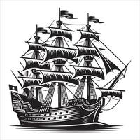 Navigate Your Journey Cruise Ship Clipart Design vector