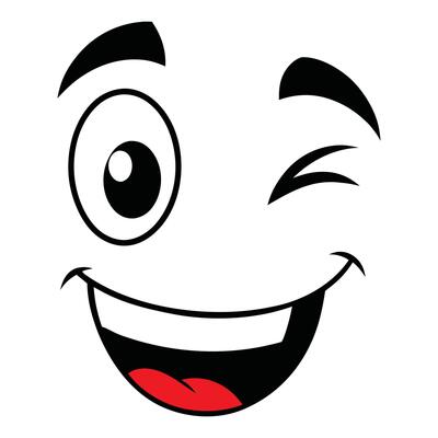 Cartoon Faces with Various Expressions Clipart