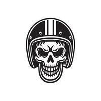 Skeleton Rider with American Motorcycle Vibes vector