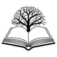 Magical Illustration Design Featuring an Enchanted Book vector