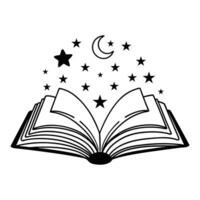 Floral Book Reader Design with a Touch of Nature vector