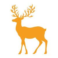 Beautiful Golden Reindeer Christmas Design for Home Decor vector