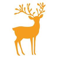 Golden Reindeer Christmas Design for Holiday Cheer vector