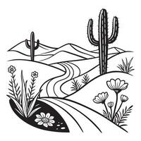 Distinctive Cow Skull Desert Artwork for Digital Design Projects vector
