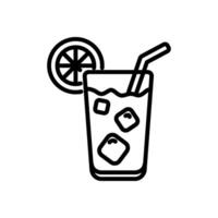 lemonade icon, line style icon vector