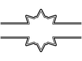 Ramadan frame Line Art vector