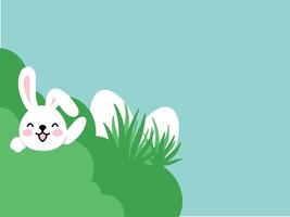 Easter Decoration with Grass vector