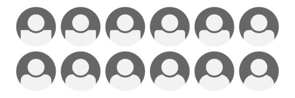 Plain pictogram user avatar headshot, Login profile button or log out unknown account admin icon. Register genderless line icon placeholder. Man or woman neutral gender vector