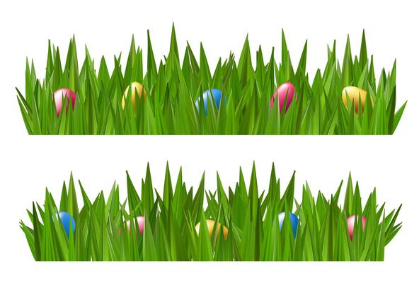 Golden Easter egg basket in green grass field podium. Ester background spring 3d render. Chocolate hunt happy meadow decoration banner. Weekend sky card design. day garden gift concept