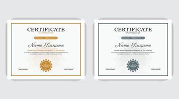 Simple certificate design for Primary or High School, Simple and clean Print ready certificate or award design, Unique modern luxury stylish shapes idea vector