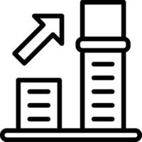Increase Chart Icon. Growth Icon vector