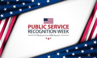 Happy Public Service Recognition Week Banner Design vector