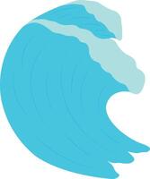 Summer Ocean Waves Illustration in Abstract Design vector