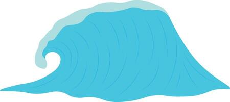 Summer Ocean Waves Illustration with Abstract Design vector