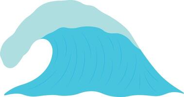 Summer Ocean Waves Illustration with Abstract Design. vector