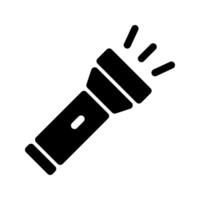 Simple flashlight icon on white background. vector