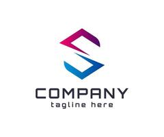 Modern Abstract S Logo Design. vector