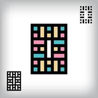 Unique colorful retro 0 letter design. Cutting-edge technology blends with retro aesthetics in this inspirational installation. vector