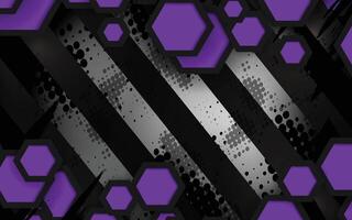 Dark purple abstract geometry background vector