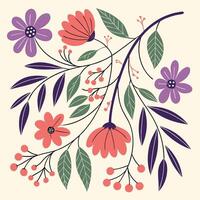 Classic Floral Scroll with Botanical Finesse vector