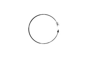 circular arrow symbolizing cycle continuous process template vector