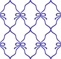 pattern with blue frames. cute print for wallpaper and textile vector