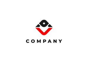 letter ov or oa or oc abstract modern business logo vector