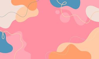 Colourful line drawing abstract background for design. vector