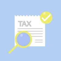 Online tax payments with debit cards or digital wallets. Secure tax transactions. Fast and easy personal tax processing. EPS 2 vector