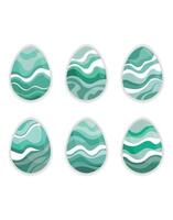 Green Abstract Easter Eggs Modern Design vector