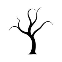 Leafless Tree Silhouette , Bare Tree Design vector