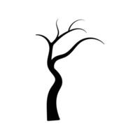 Leafless Tree Silhouette, Minimalist Bare Tree vector