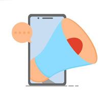 How to use a megaphone in your marketing campaign vector