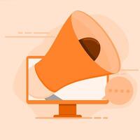 How to use a megaphone to promote your business vector