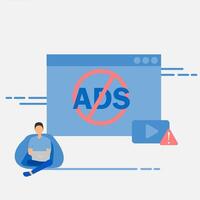 How to block ads on your website vector
