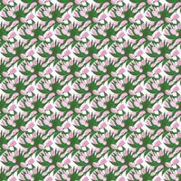 Seamless pattern with hand drawn pink tulips top view . Spring, 8 march background vector