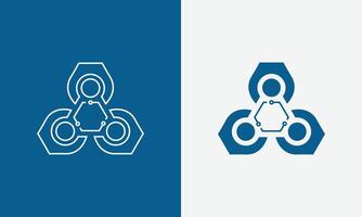 Tech Team Logo Design vector