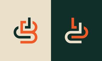 db monogram logo design vector