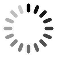 Circular Loading Indicator Progress Segments, loading icon data process animation vector